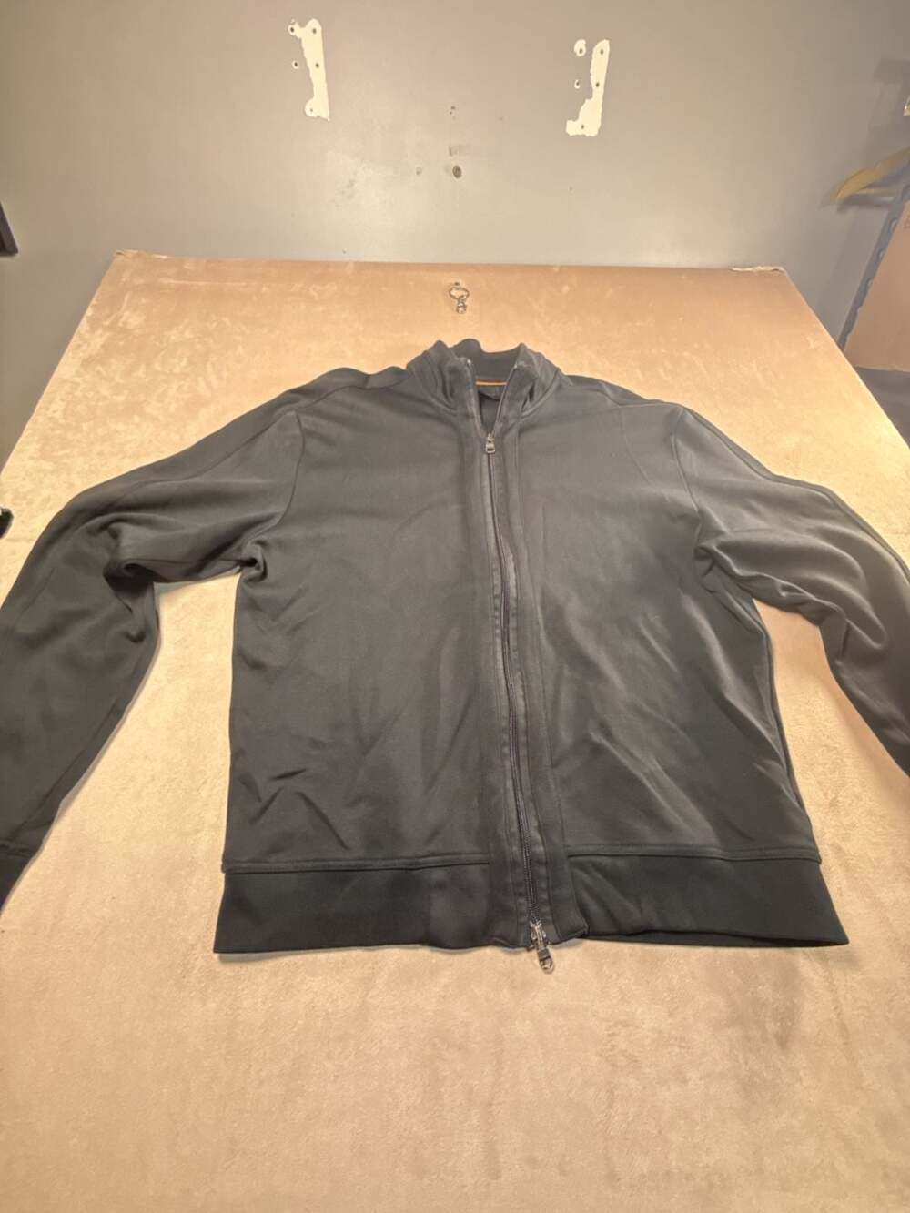 Joseph A. Banks Full Zip Mock Neck Jacket Size L Black (box B3-2042)